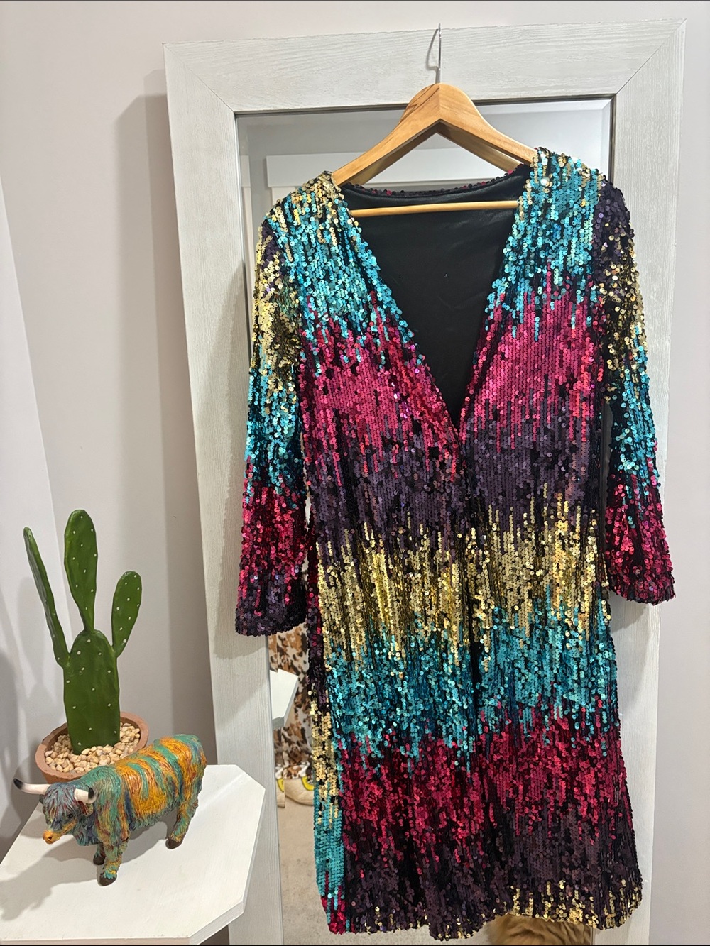 Sequin duster